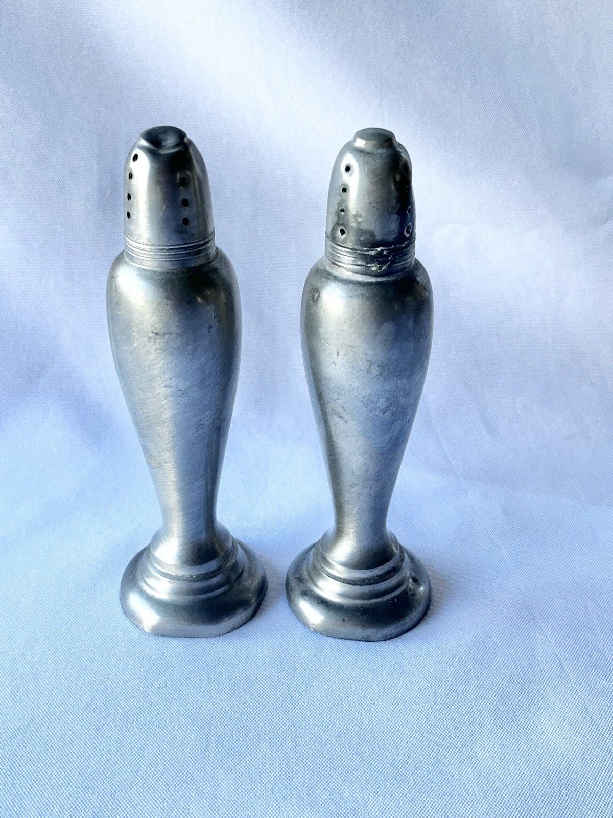 Presner Pewter Salt And Pepper Shakers Vintage Presner Pewter Salt And Pepper Shakers Vintage