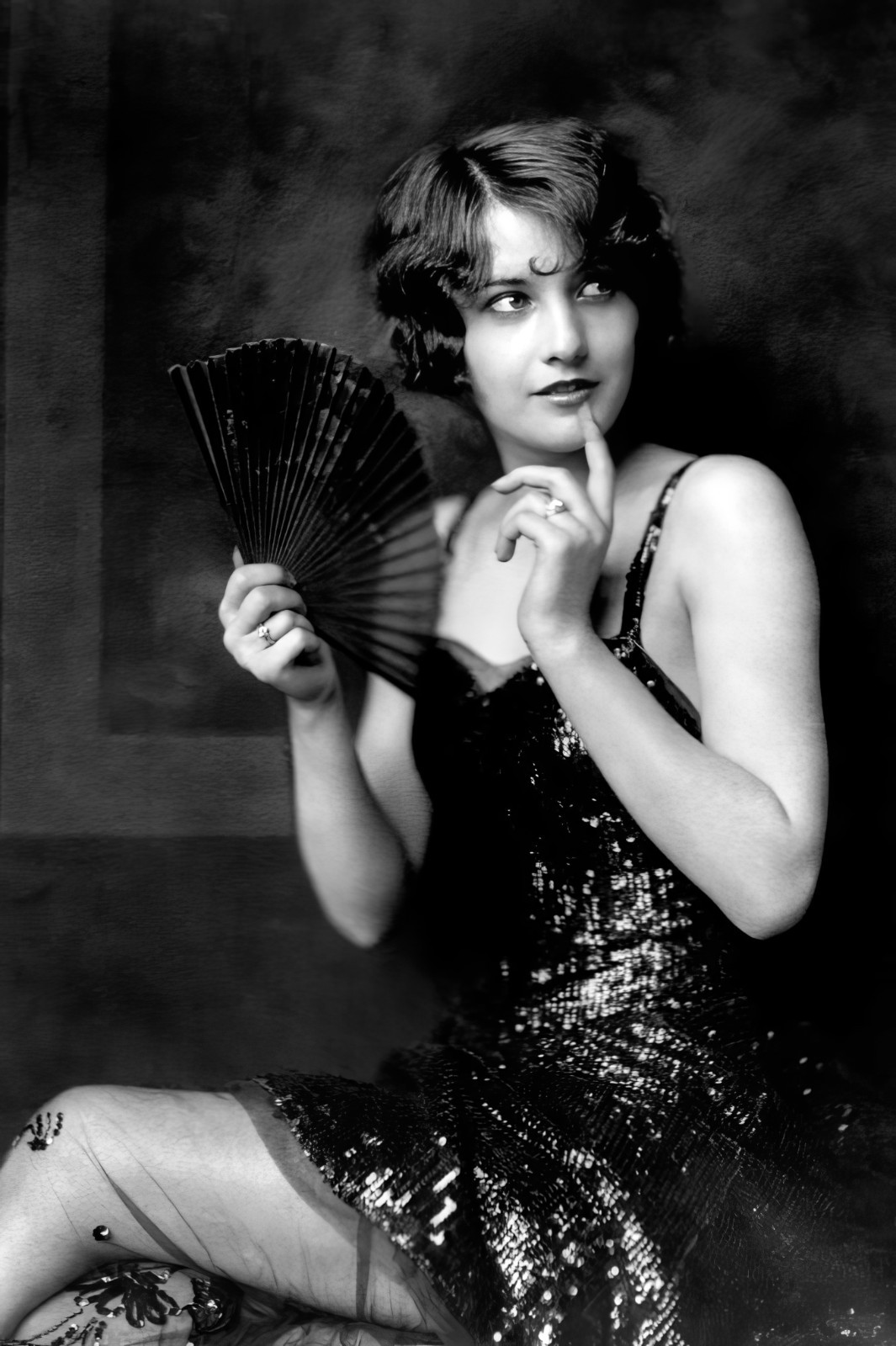 Vintage 1924 Barbara Stanwyck Photo Restored Ziegfeld Follies Flapper Wall Art