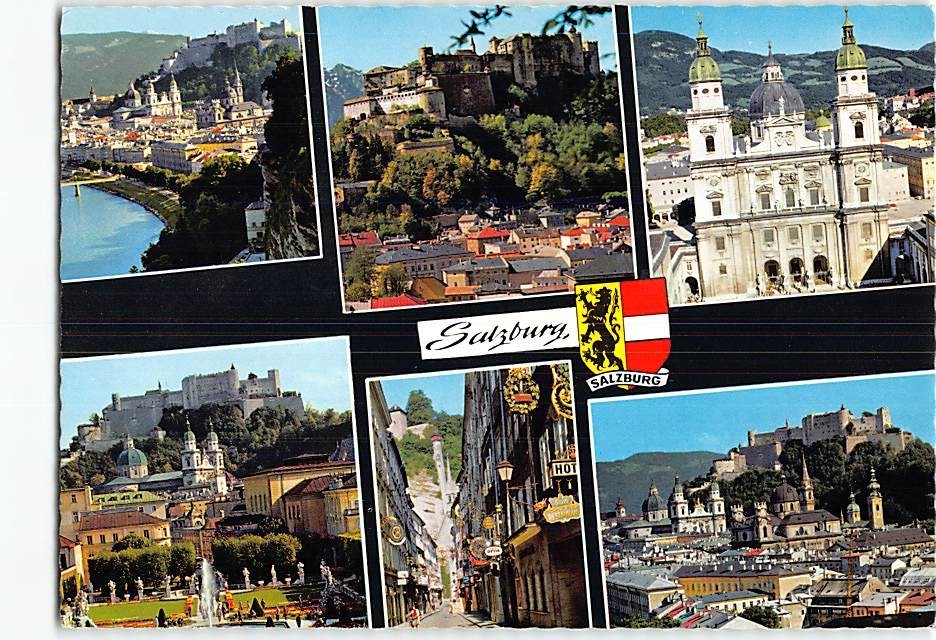 Postcard Scenes & Views Salzburg Austria