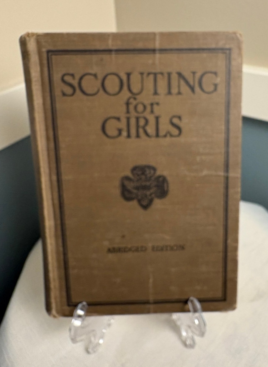 Antique Girl Scout Handbook - Scouting for Girls 1927 Abridged Edition Hardbound