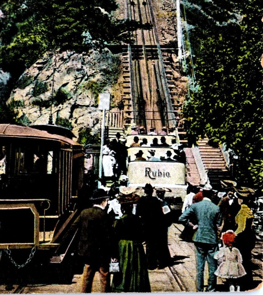 1908 Mt Lowe Incline Pacific Electric Ry California Postcard M Rieder Germany