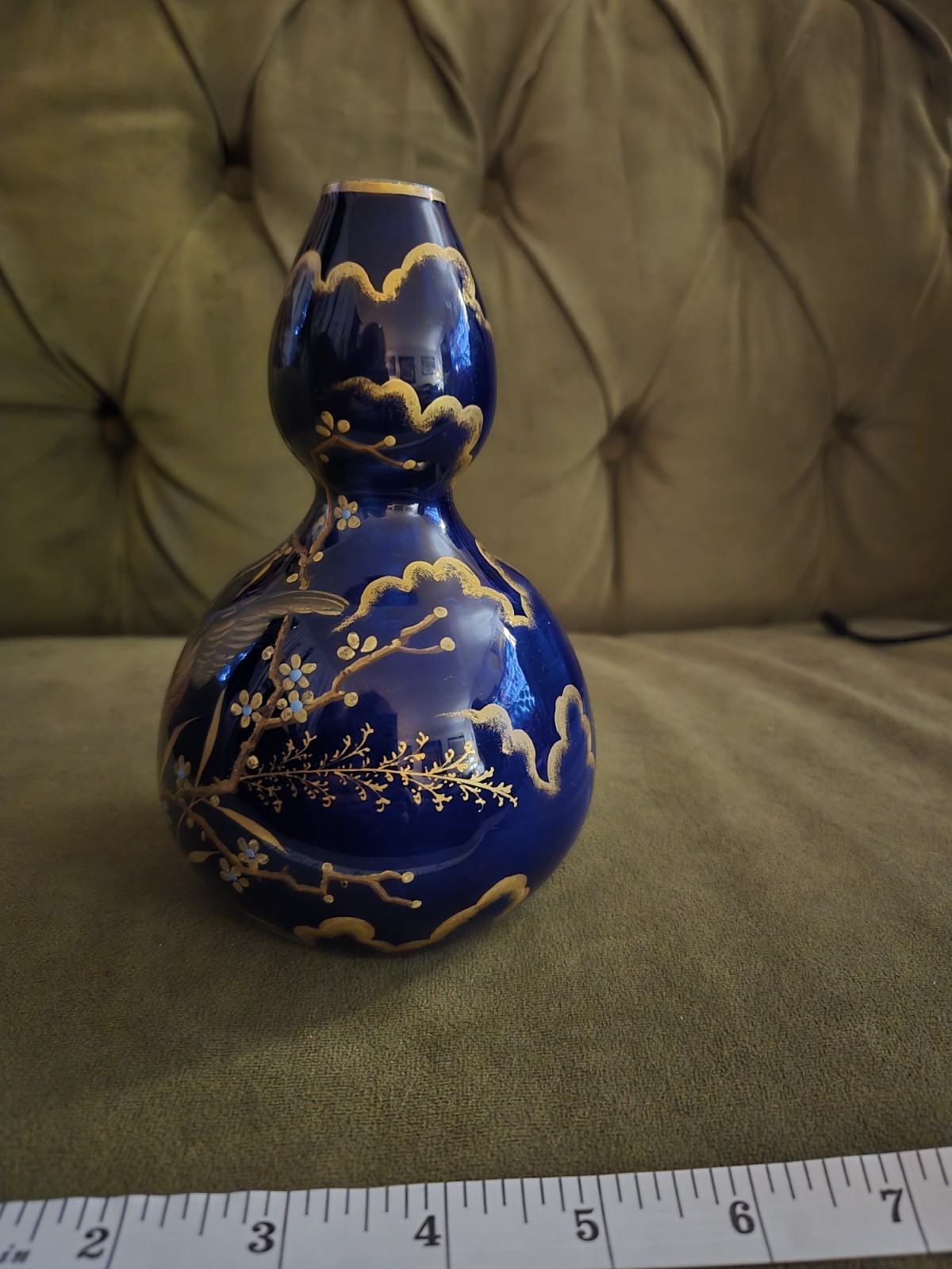 Ernst Wahliss Austrian Porcelain Vase Cobalt Gold