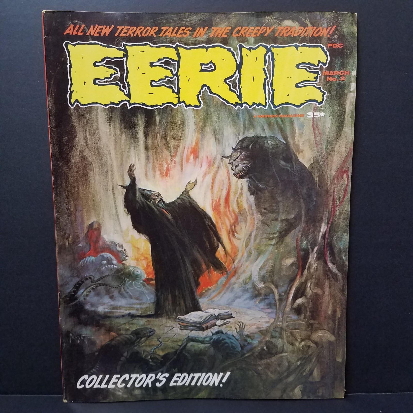 EERIE MAGAZINE #2 WARREN 1966 FRANK FRAZETTA COVER CRANDALL MORROW SEVERIN ART