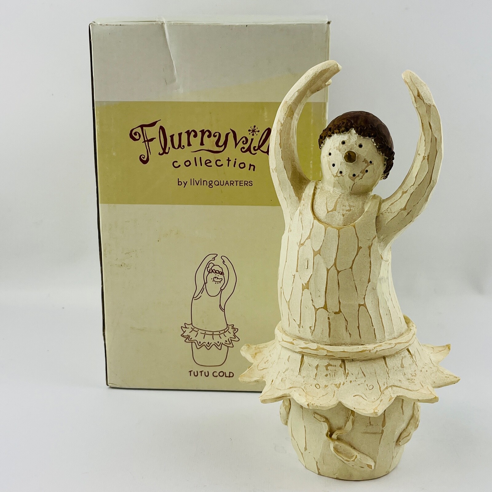 Flurryville Collection Tutu Cold Snowman Figure Ballerina Dancer Living Quarters