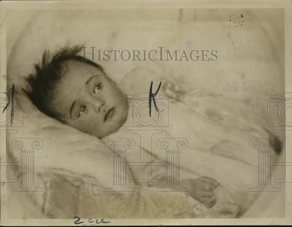 1925 Press Photo Helen Marie Leeds baby daughter of Mr & Mrs Wm Leeds of NYC