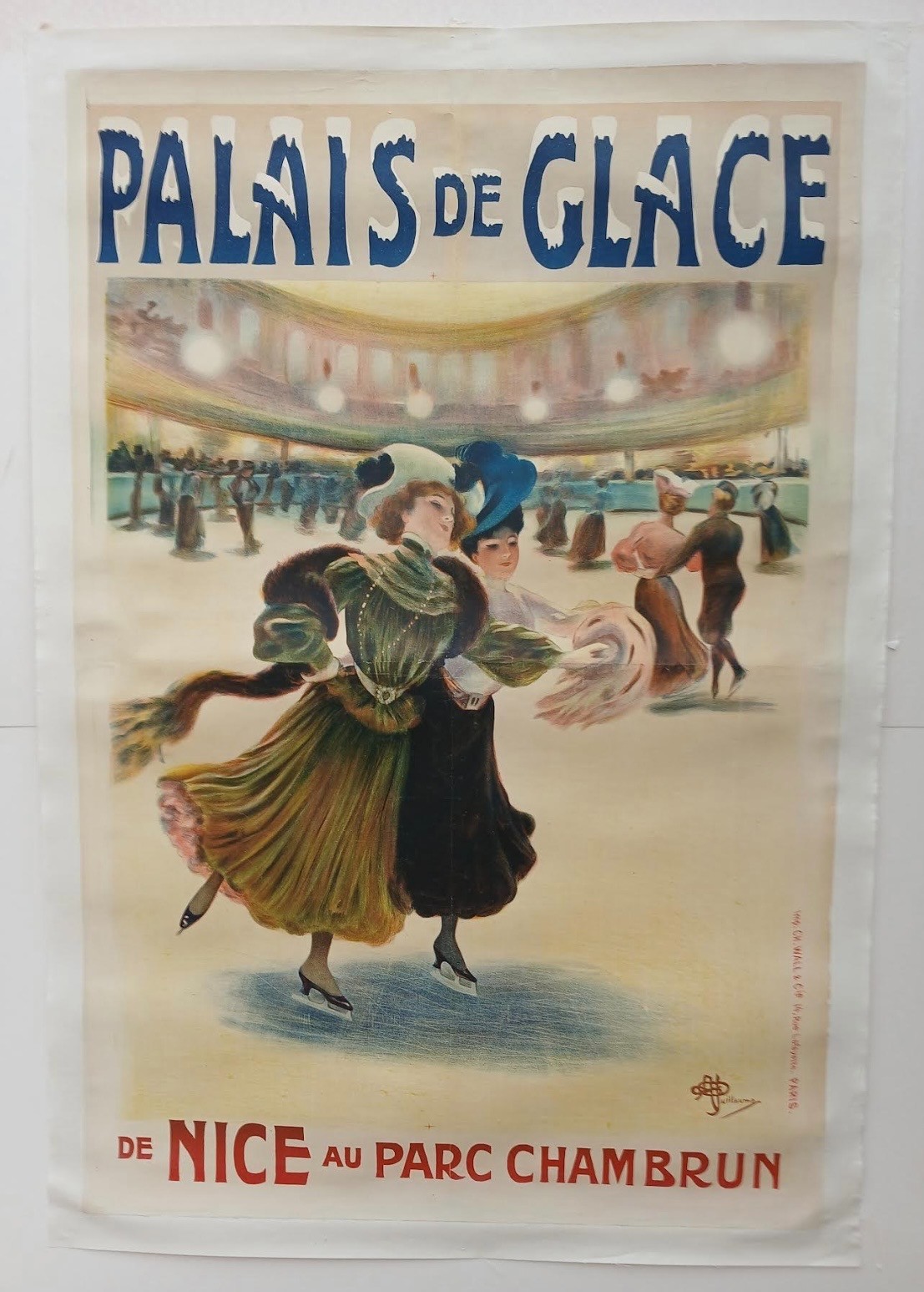 Poster by Albert Guillaume (1873-1942) Palais de Glace au Parc Chambrun MX204