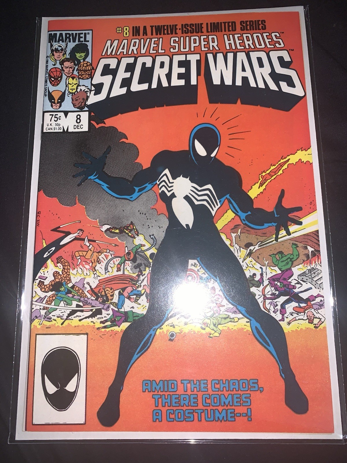 MARVEL SUPERHEROES SECRET WARS 1984 COMPLETE 1-12 Near Mint 1st Black Costume