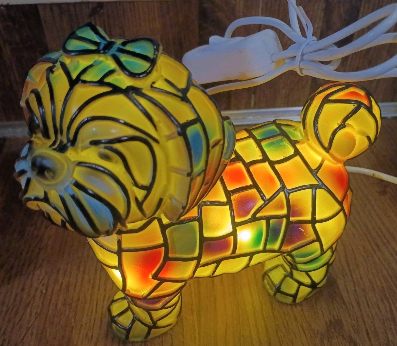 What An Adorable Mosaic Design SHIH TZU LED Light USB Powered B30