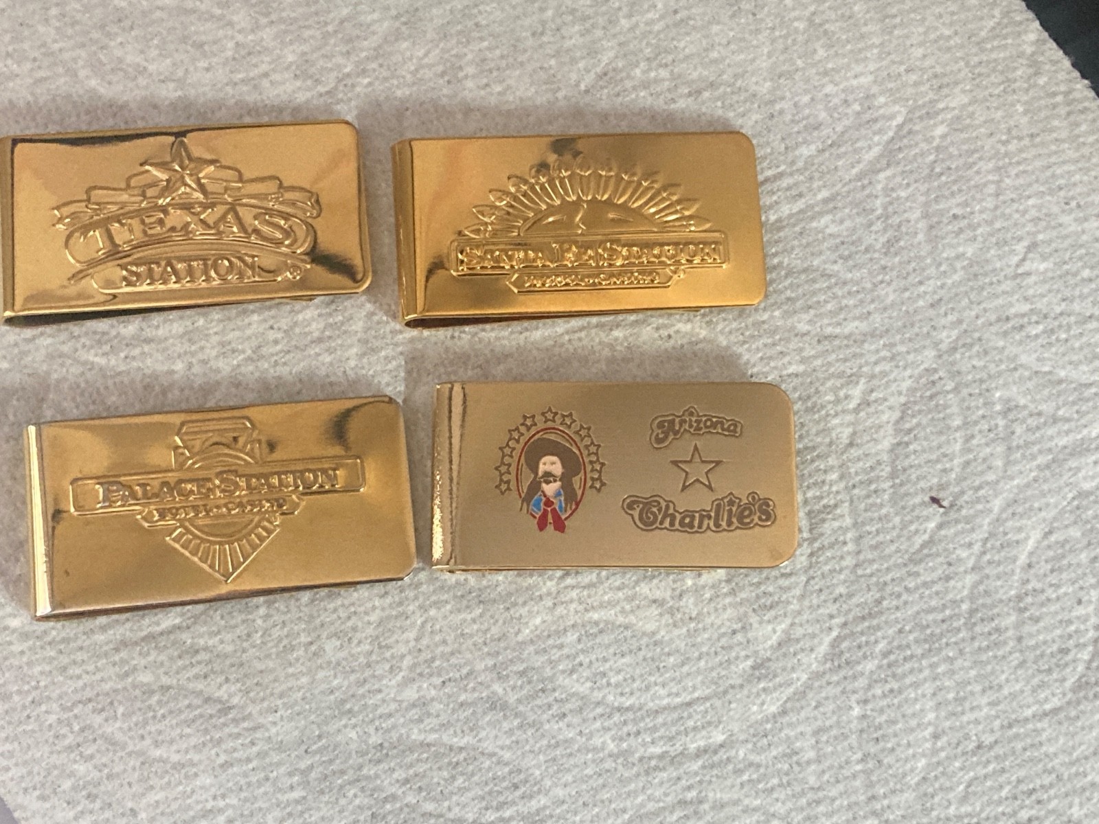 4  MONEY CLIPS 1 TEXAS STATION 1 ARIZONA CHARLIES 1 PALACE 1 SANTA FE CASINO