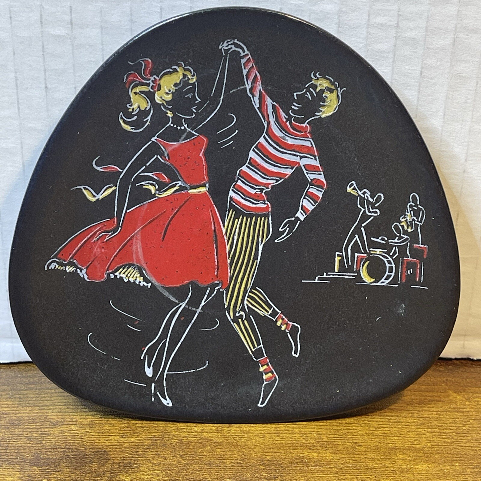 Ü-Keramik wall plate 1960 Teenager series, design: Ursula Schönhaber