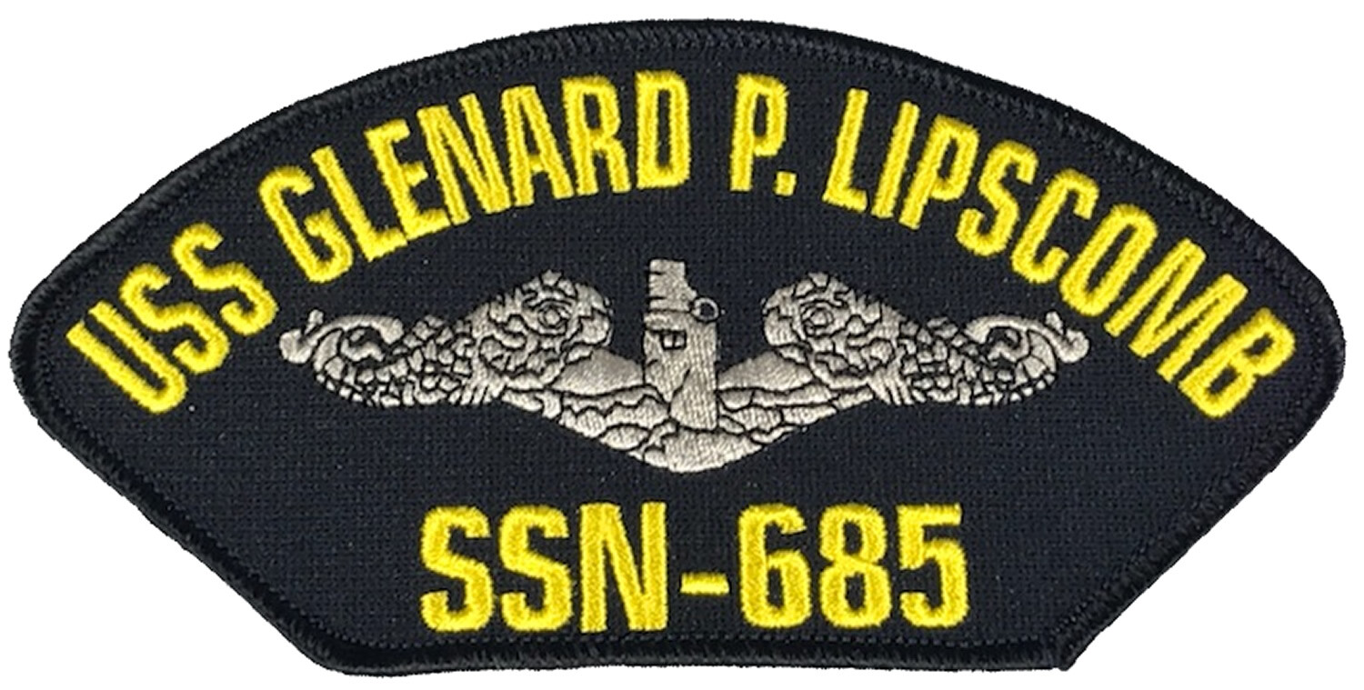 USS GLENARD P. LIPSCOMB SSN-685 SHIP PATCH - GREAT COLOR- Veteran Owned Business