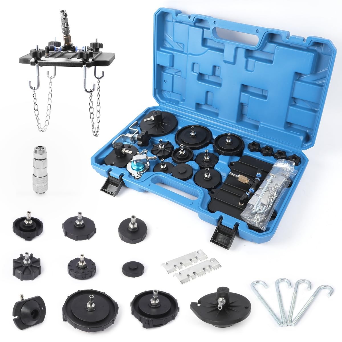 Brake Master Cylinder Bleeder Kit 12Pcs Brake Bleeder Adapter with Japanese Q...