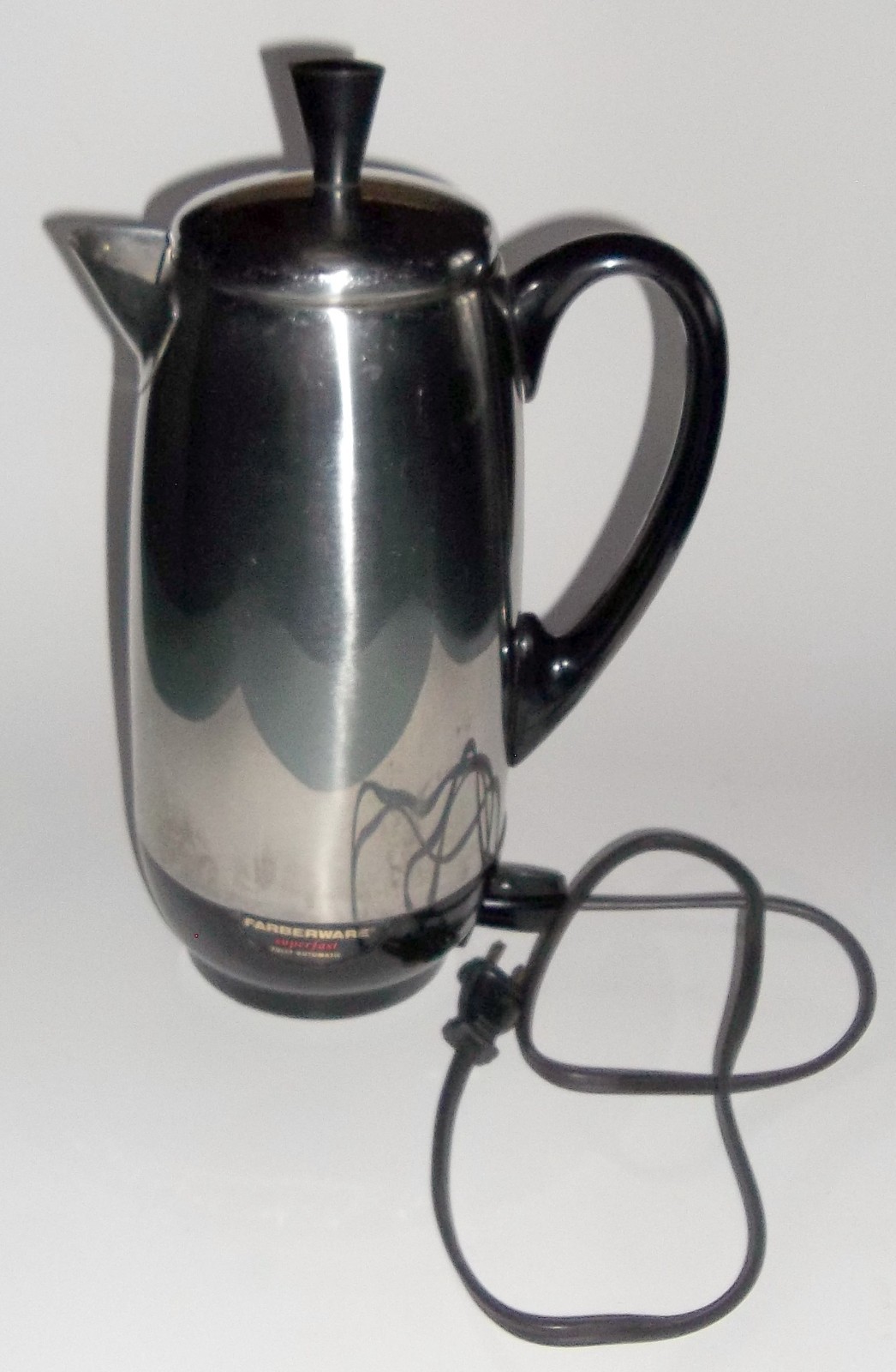 Vintage Farberware Superfast 12 Cup Coffee Percolator Pot Model 142 Works