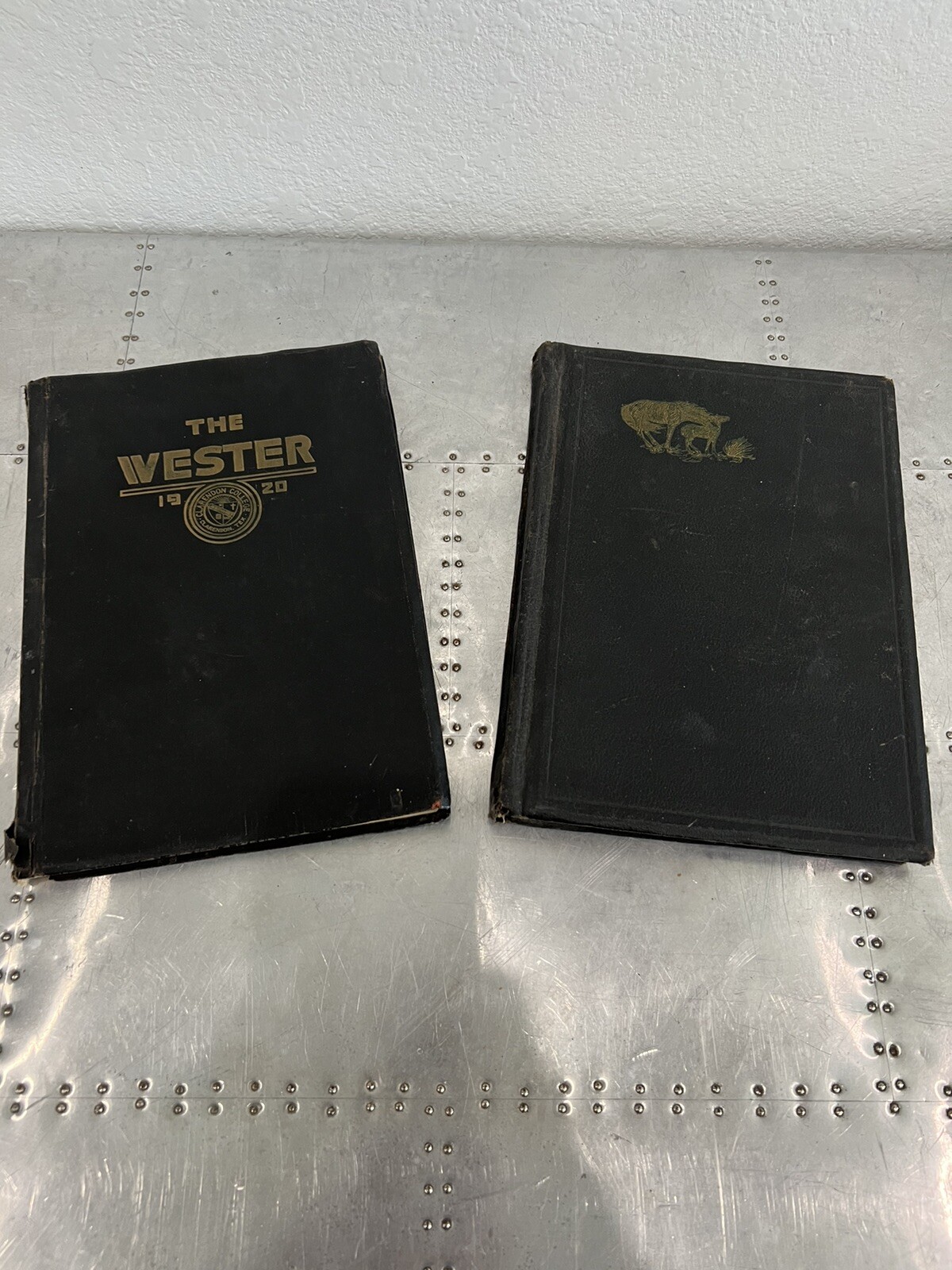 RARE 1919 + 1920 Wester Clarendon Texas  COLLEGE YEARBOOK