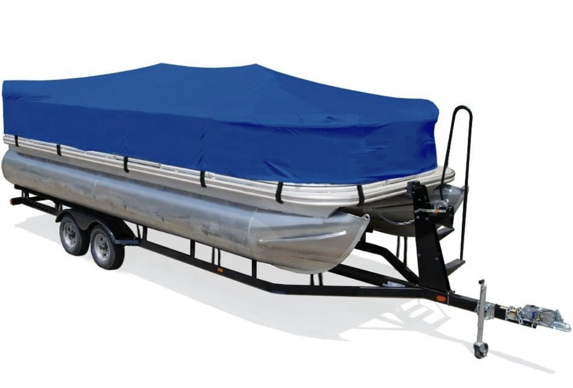 Trailerable Semi Custom Pontoon Playpen Boat Cover, 19-20Ft Waterproof Marine Gr Trailerable Semi Custom Pontoon Playpen Boat Cover, 19-20Ft Waterproof Marine Gr