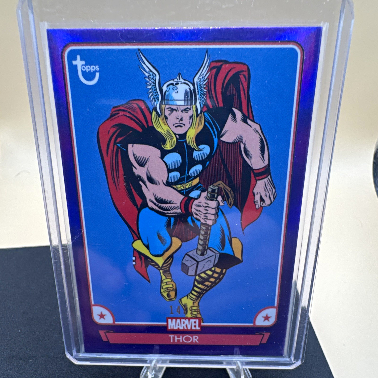 Topps 2026 Marvel Topps Marvel Collectible Trading Cards Thor #14 purple /15