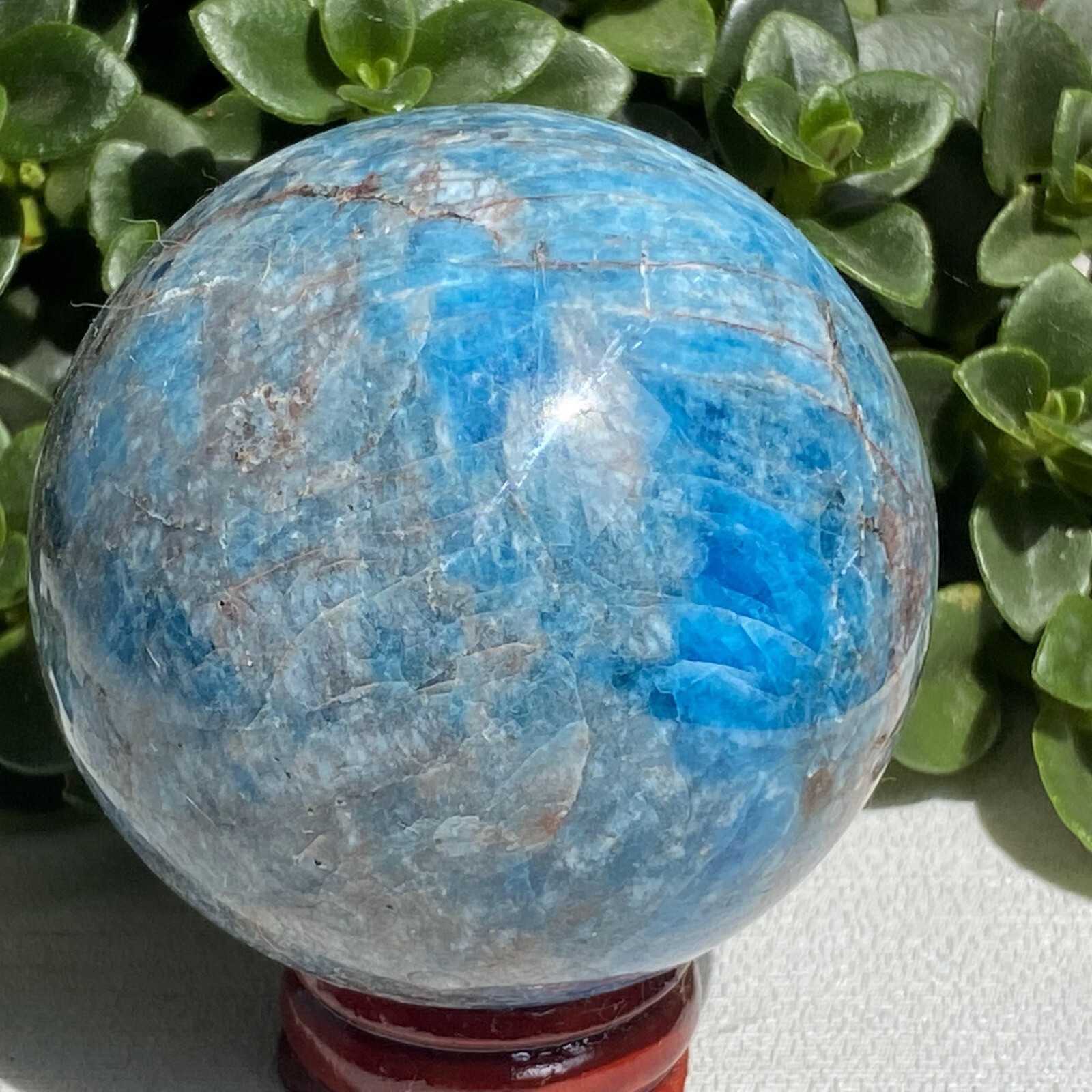 1pc Natural Blue Apatite Ball Sphere Quartz Crystal Mineral Reike Healing 60.8mm 1pc Natural Blue Apatite Ball Sphere Quartz Crystal Mineral Reike Healing 60.8mm