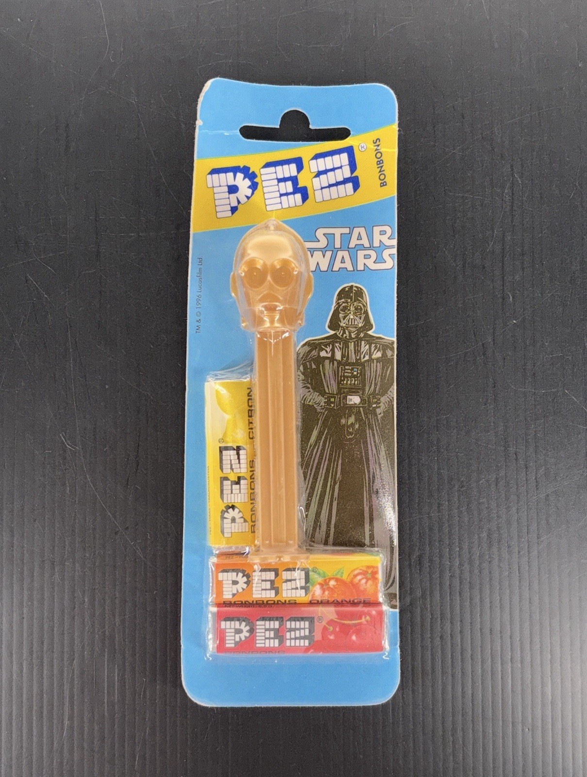 Vintage 1996 Star Wars C-3PO PEZ Bonbons Dispenser Sealed Canadian Card