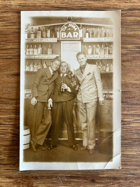 Vintage 1940's Souvenir Amusement Park Photo Postcard 