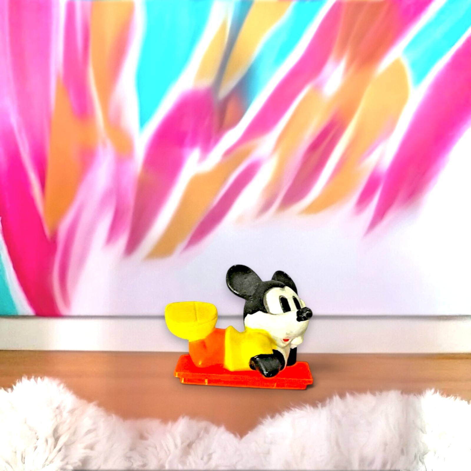 Vintage 1990 Disney Mickey Mouse Pencil Eraser Empire Collectible