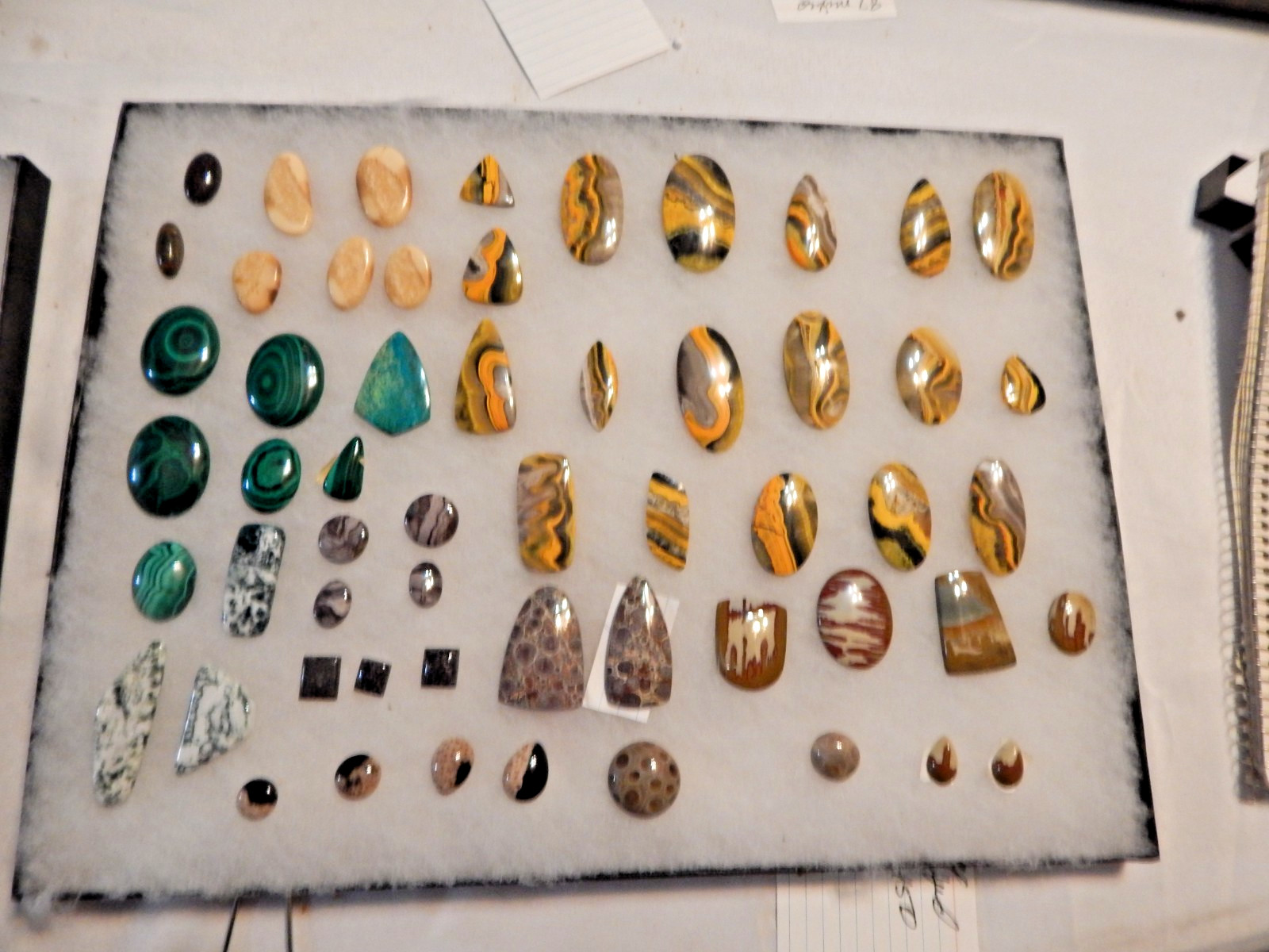 54 Pc. Highly Polished Cabochon Lot - See List