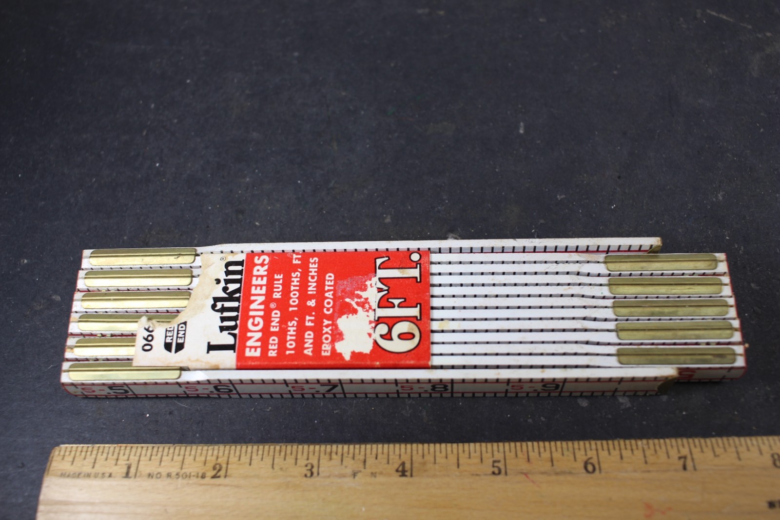 Lufkin 066D Engineers 6 Foot Folding Rule NOS USA