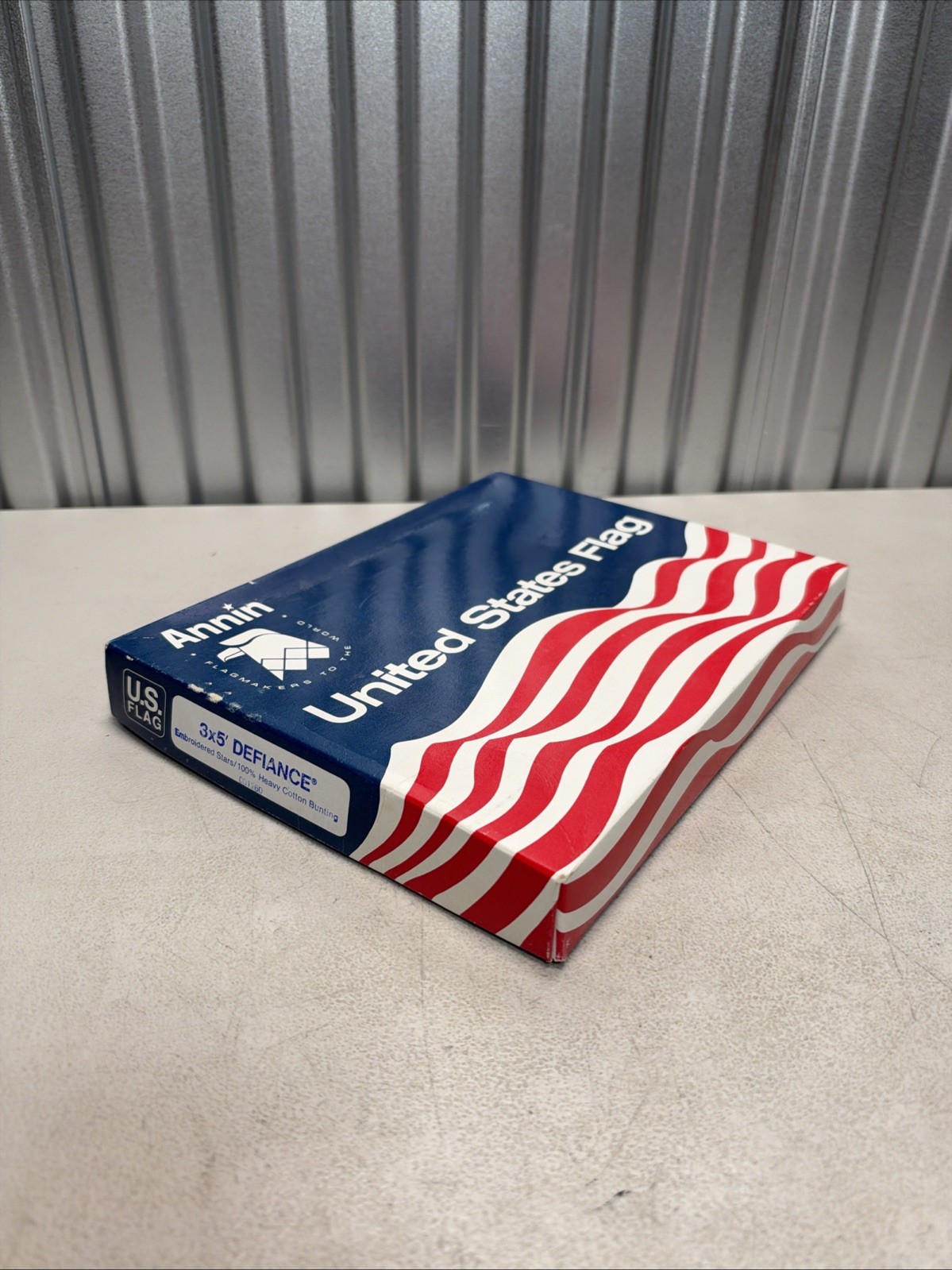 NEW Vintage Annin Defiance 50 Star American Flag 3x5 Cotton Bunting Sewn USA NEW Vintage Annin Defiance 50 Star American Flag 3x5 Cotton Bunting Sewn USA