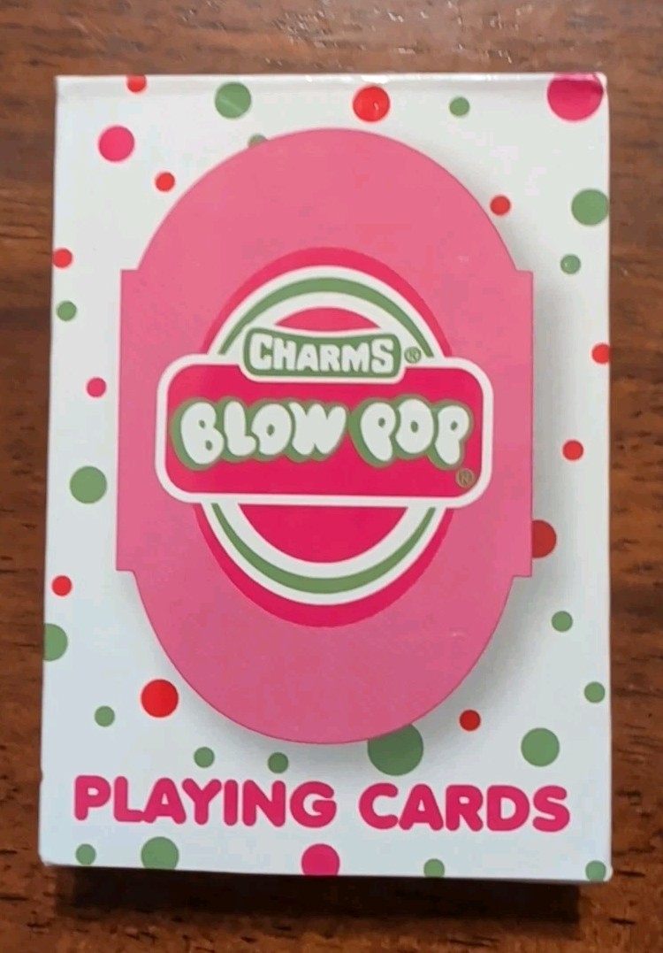 Charms Blow Pop Playing Cards Deck Oval Candy Theme Sealed Retro Gift