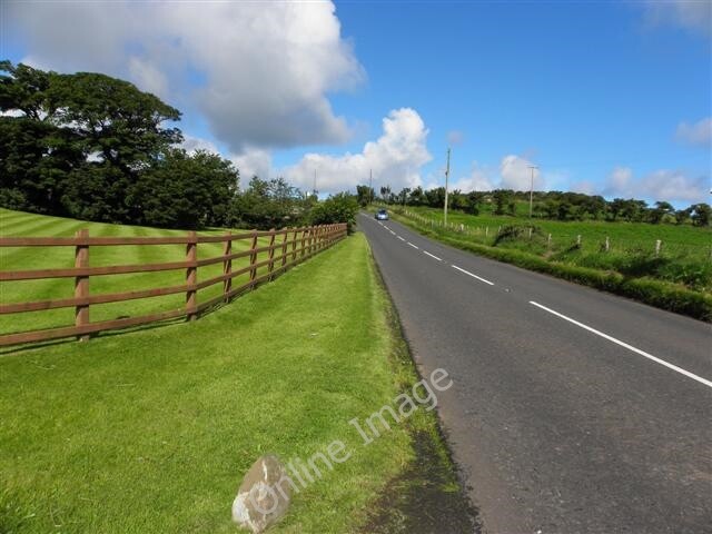 Photo 6x4 Whitepark Road, Carnduff Carneatly Heading north-west c2010