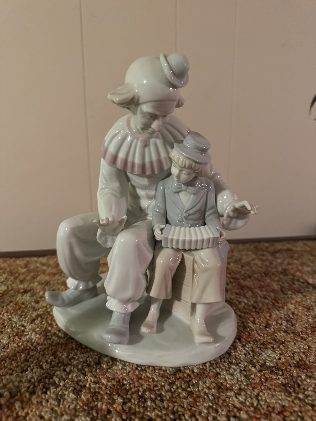 VINTAGE 1985 ARNART CONTE KPM CLOWN & BOY  7\