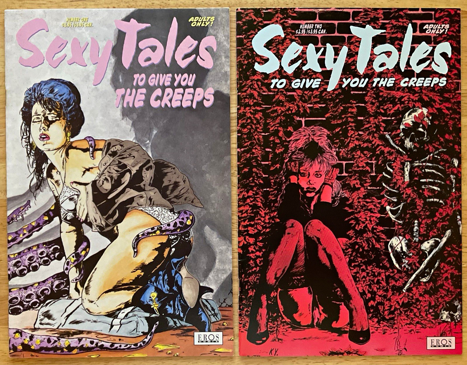 Sexy Tales to Give You the Creeps #1 & #2 (Eros Comix 1995) Full Mini-Series GGA