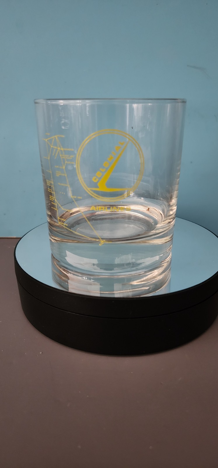 COLONIAL AIRLINES ROCKS GLASS