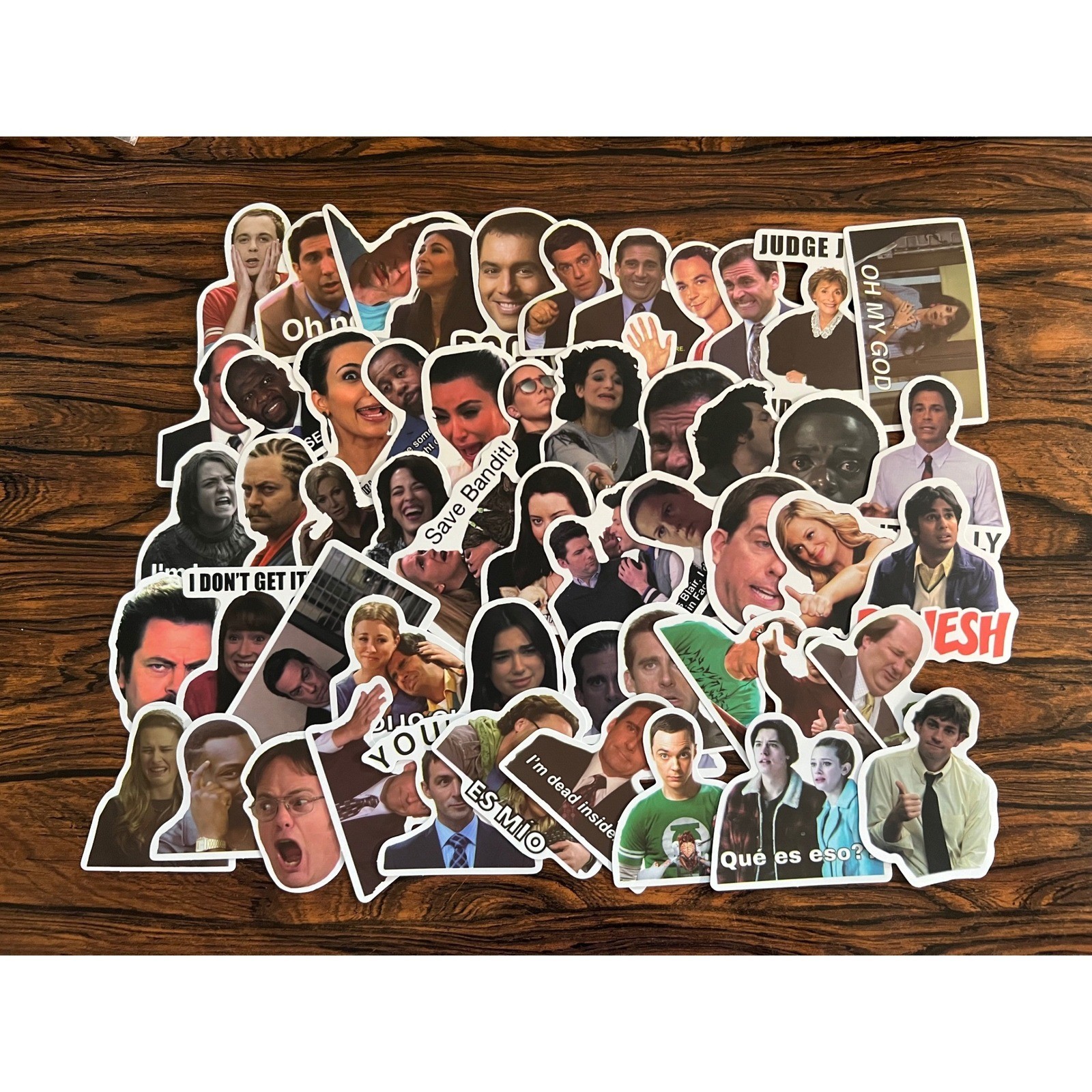 53pc Pop Culture Meme Sticker Pack The Office Parks and Rec Friends Decals