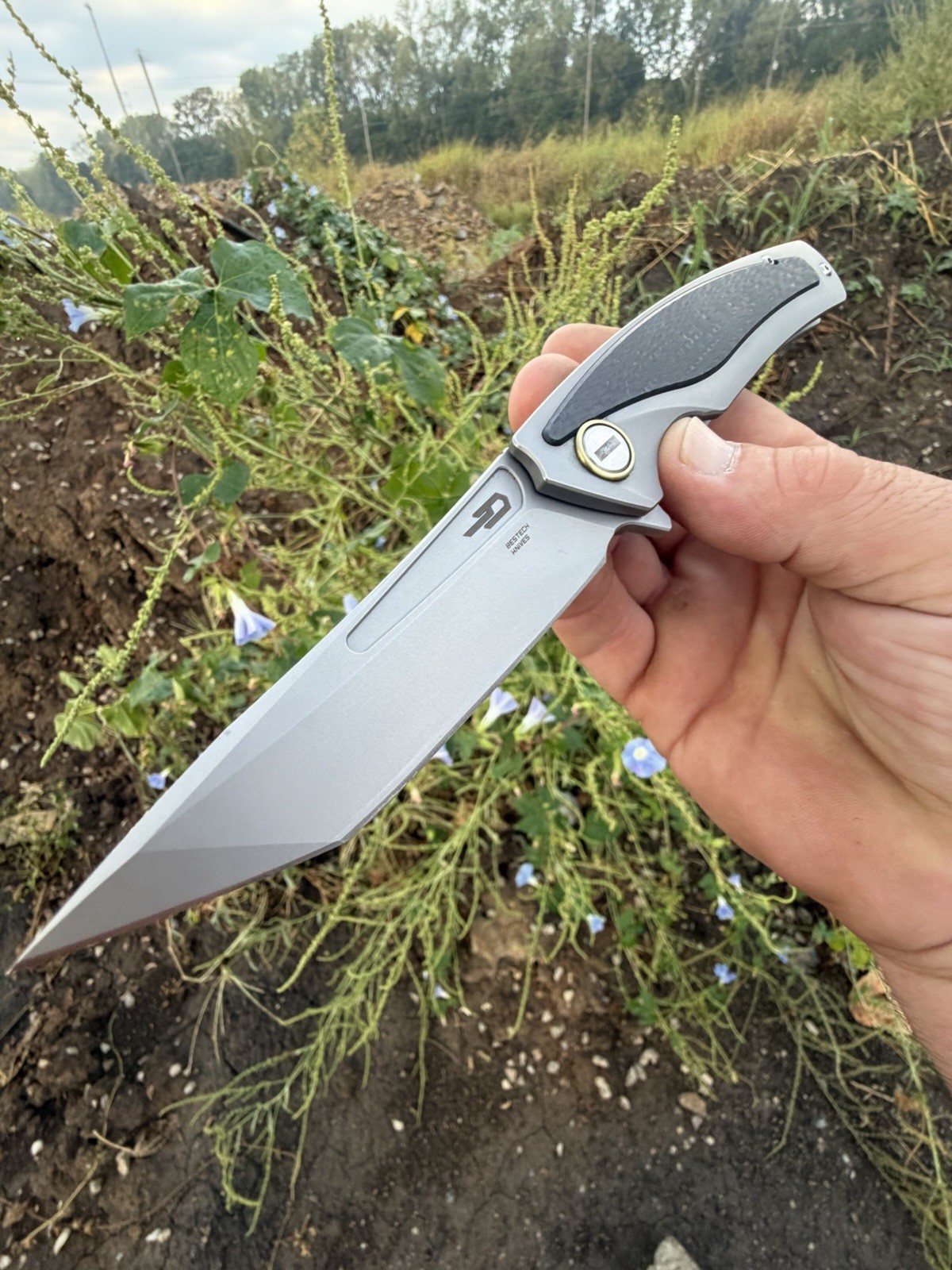 Bestech Knives: Predator Titanium Carbon Fiber Folding Knife Discontinued