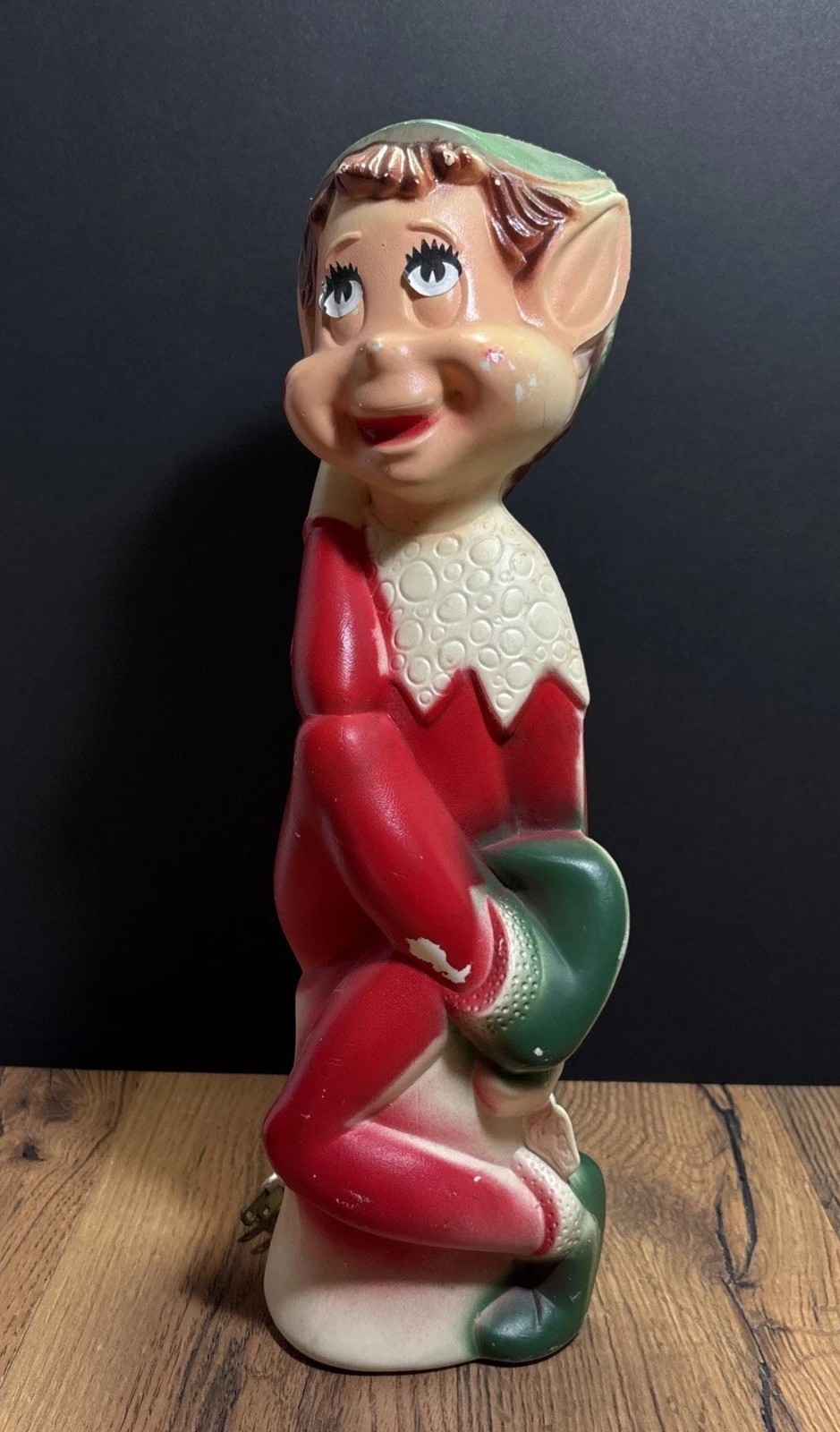 Vintage 1966 Judith Novelty Sales Co. Inc. Christmas Elf Blow Mold  17”*HTF*