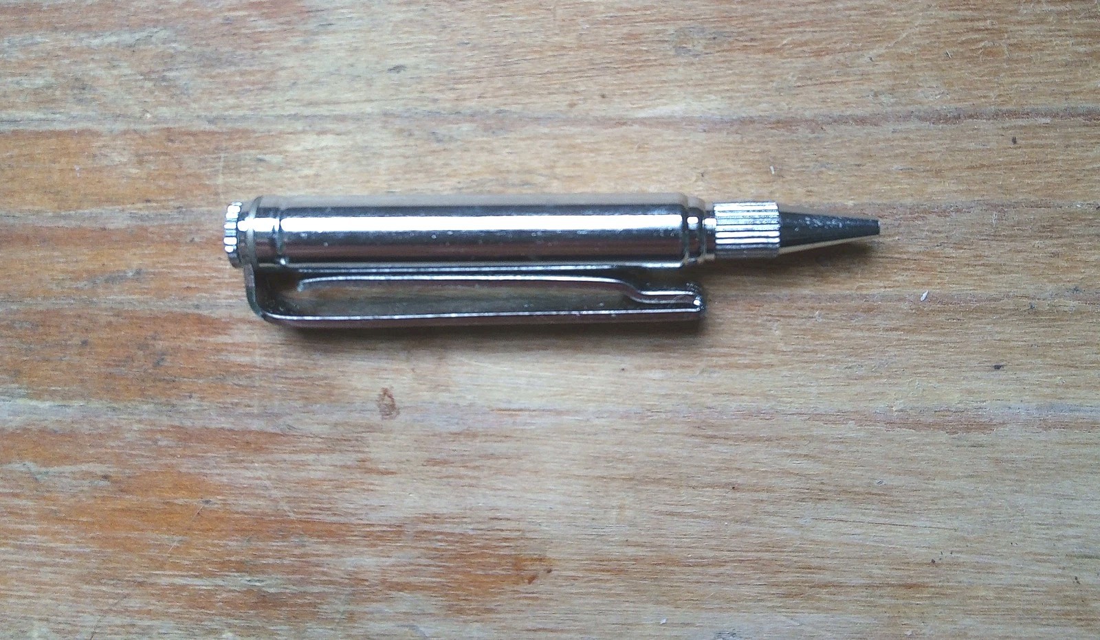 Vtg Extend-A-Pencil Tie Clip Tie Bar Pulls Open Full Size Mechanical Pencil 