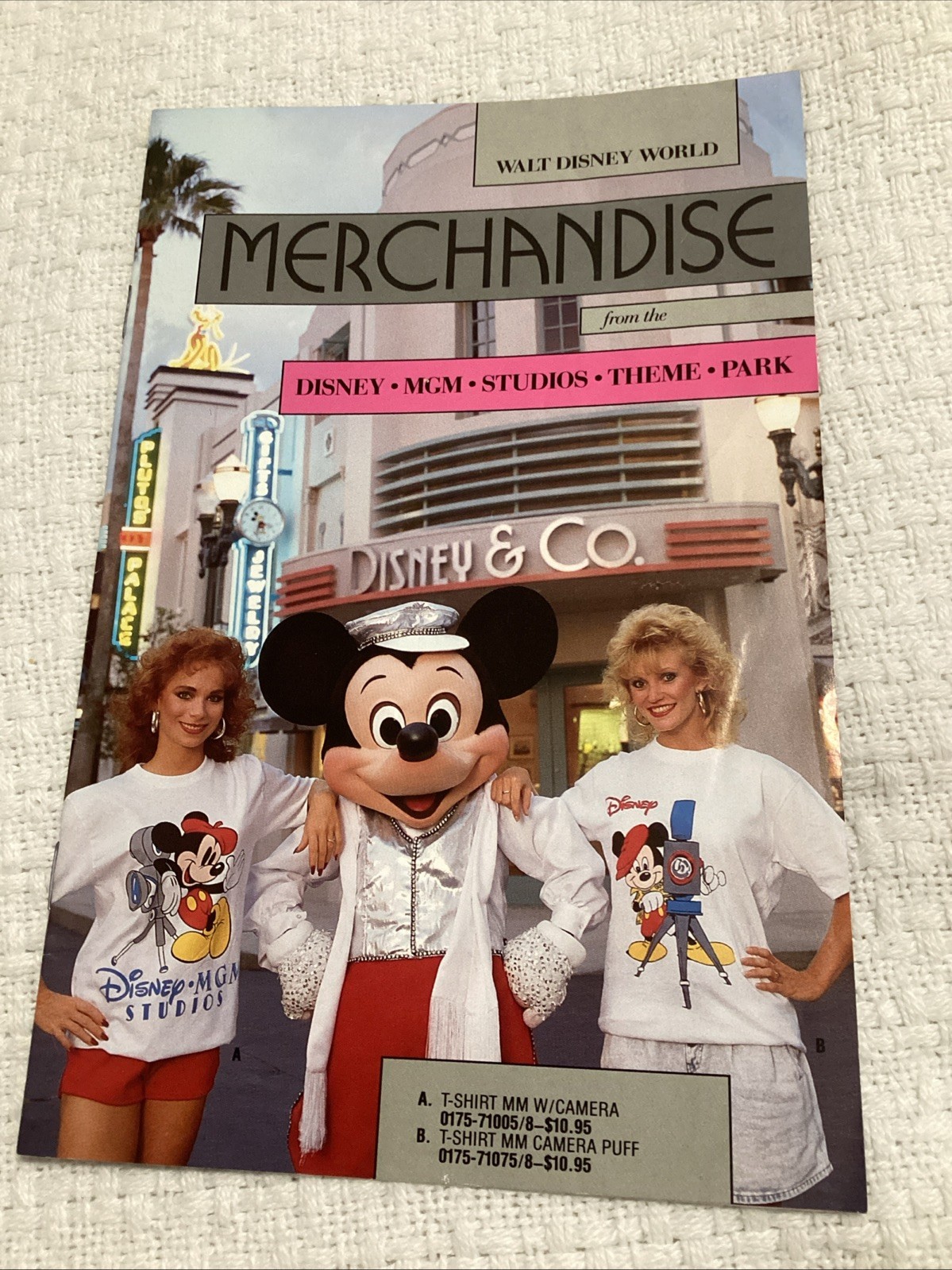 1989 Disney World MGM Studios Opening Merchandise Catalog Promotional Flyer