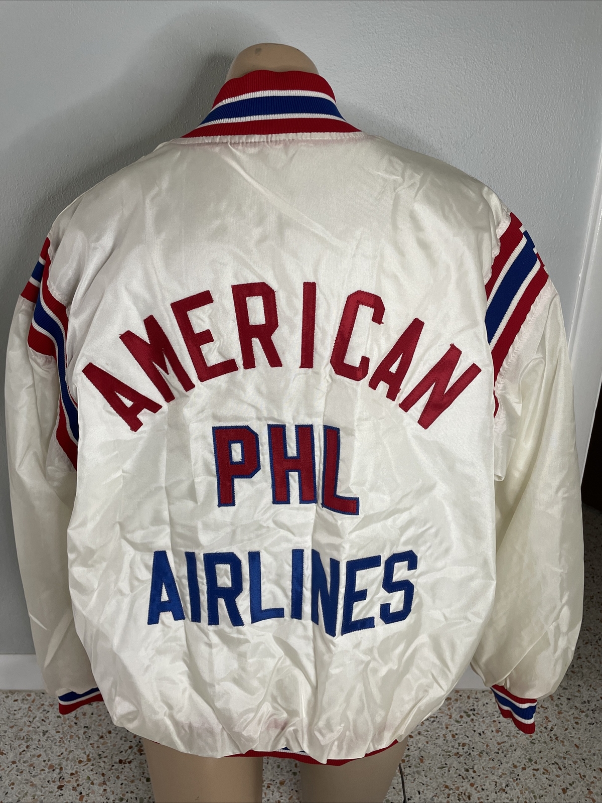 Vintage 1970’s AMERICAN AIRLINES Philadelphia PHL Employee CREW Jacket XL Lynne