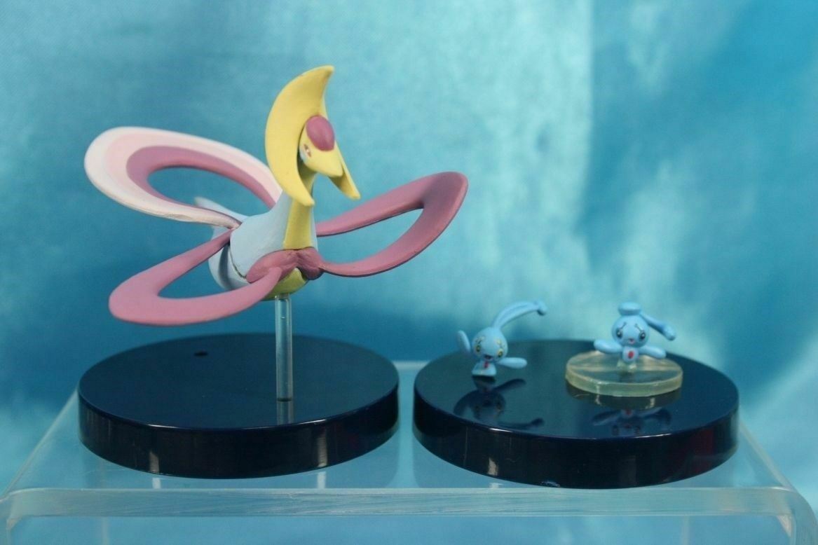 Takara Tomy Pokemon Zukan DP6 1/40 Scale Real Figure Cresselia Phione Manaphy