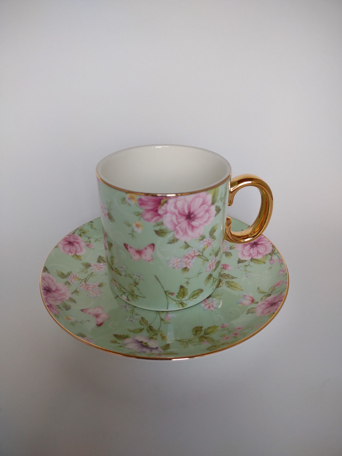 Porcelain Tea Cup and Saucer, Bone China