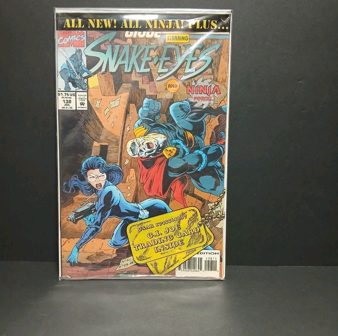 G.I. Joe Starring SNAKE-EYES Ninja Force #138 July 1993 Marvel Comic Gi Joe ARAH G.I. Joe Starring SNAKE-EYES Ninja Force #138 July 1993 Marvel Comic Gi Joe ARAH