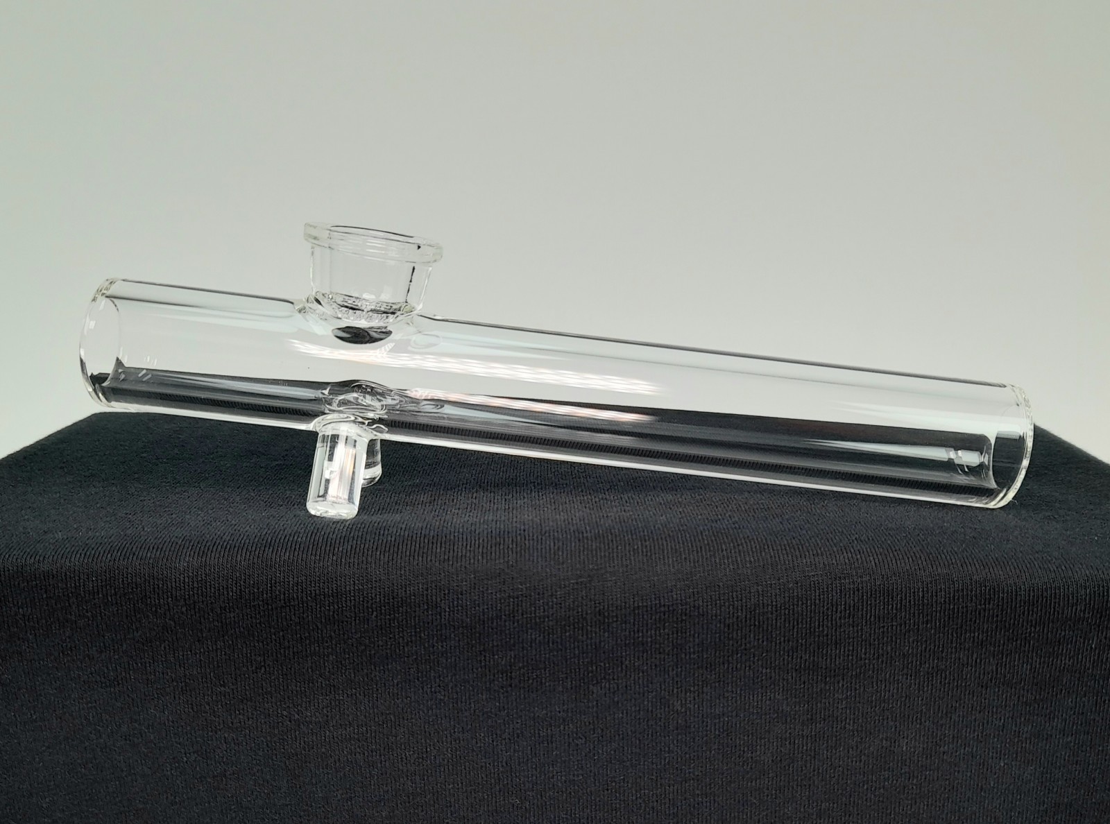 Glass Steamroller Smoking Pipe - Built In Screen - 7 Inch Length - USA Shipped