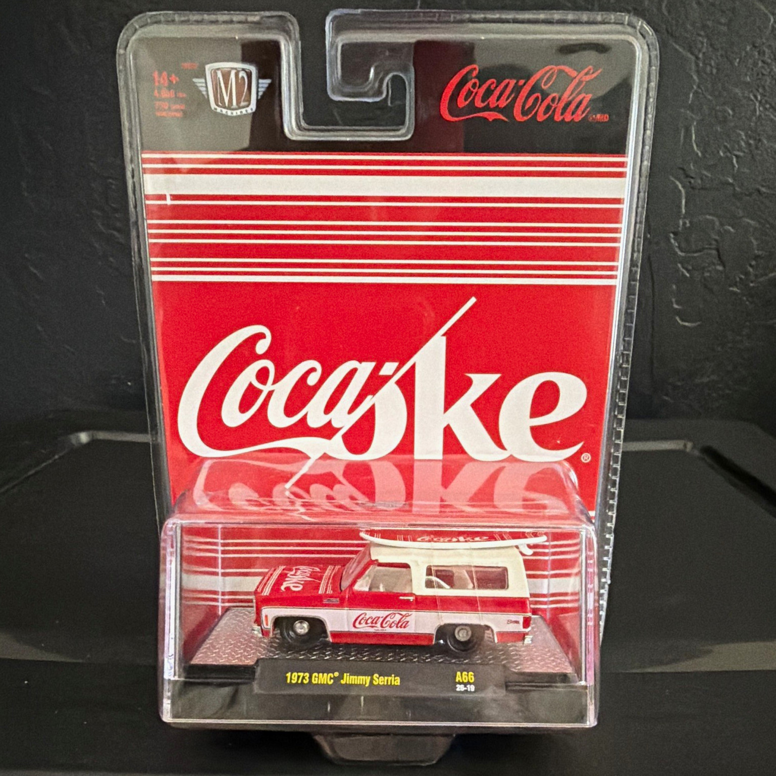 Coca-Cola 1973 GMC Jimmy Sierra Diecast Car Red/White Reproduction