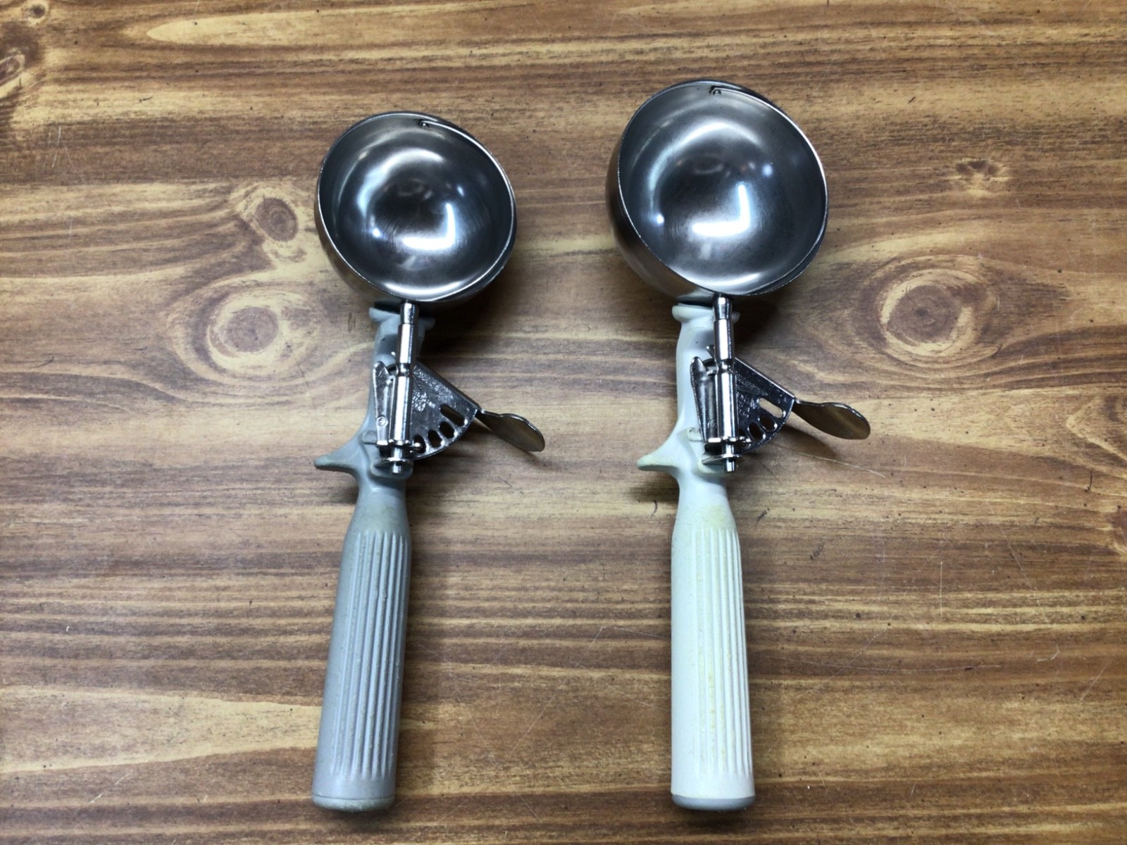 Pair of vollrath ice cream scoops