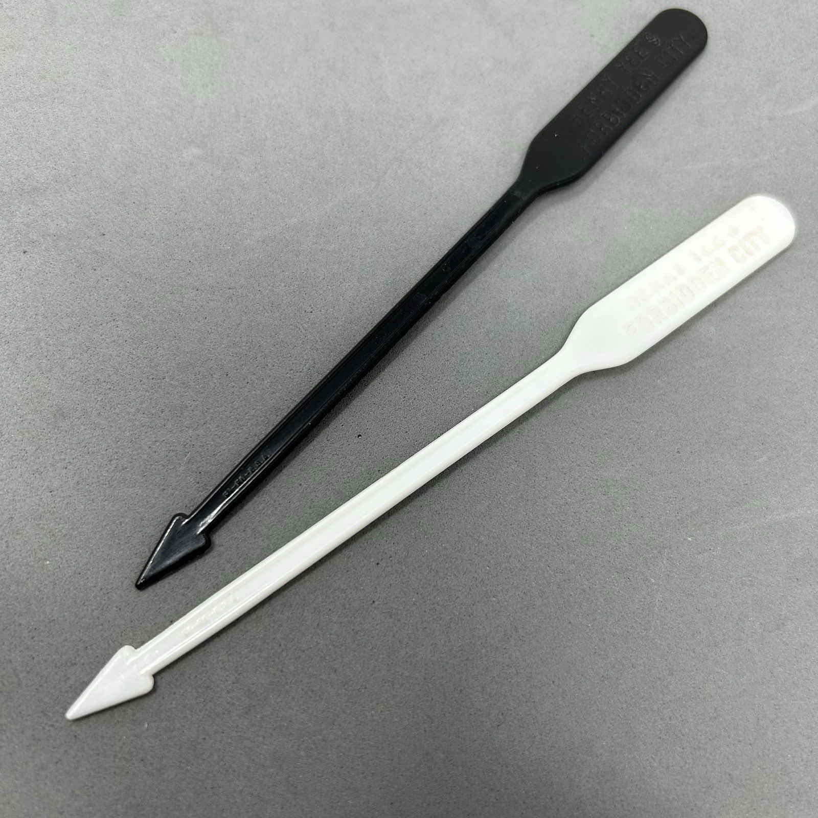 Lot of 2 Vintage Henry Yee’s Forbidden City Detroit Swizzle Sticks Drink Stirrer