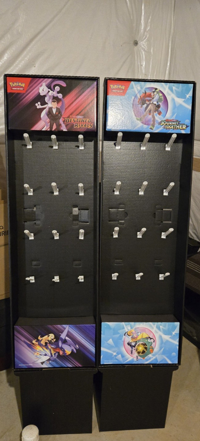 Pokémon Destined Rivals and Journey Together display stand