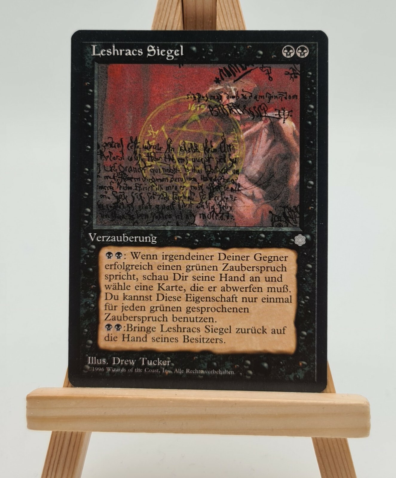 Leshracs Seal Ice Age Magic Card MTG German (Leshrac\'s Sigil)
