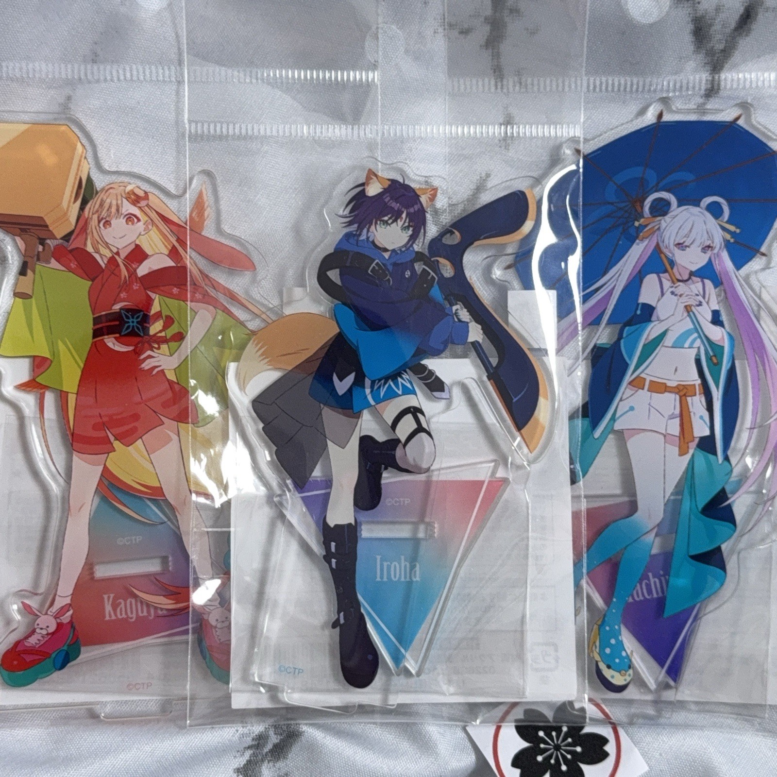 Cosmic Princess Kaguya Theater Commemorative Acrylic Stand Complete Set of 3