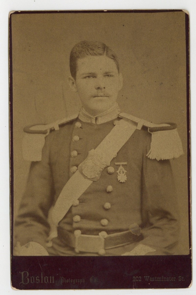 Civil War Era Union Army Officer 1870? Providence RI Photo Frock Jacket Epaulets