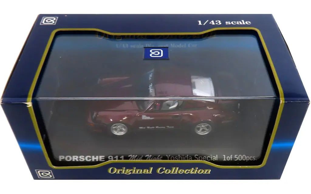 Bunka 1/43 Porsche 911 Midnight Yoshida Special Red Diecast Car Model